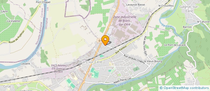 localisation de l'entreprise MADAME FANNY LHERM  BIARS-SUR-CERE