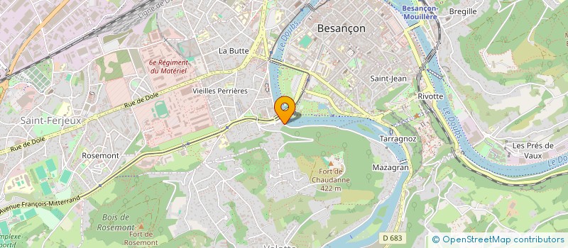 localisation de l'entreprise MADAME FANNY LIEVREMONT  BESANCON