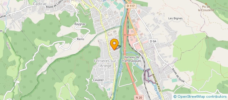 localisation de l'entreprise MADAME FANNY MACARY à FERRIERES-SUR-ARIEGE