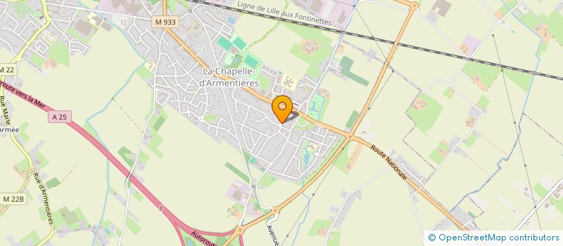 localisation de l'entreprise MADAME FANNY MALLET  LA CHAPELLE-D'ARMENTIERES