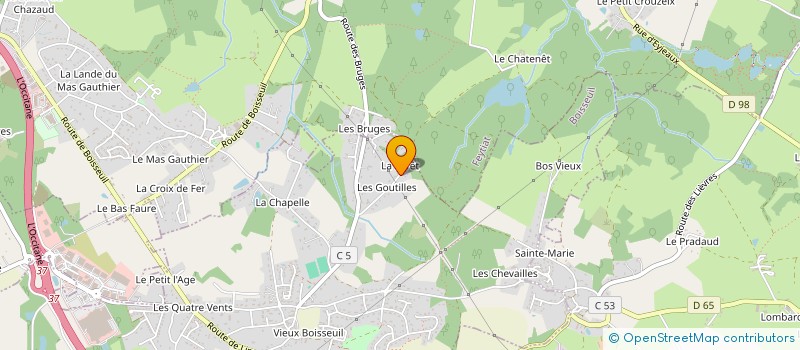 localisation de l'entreprise MADAME FANNY MALLON  BOISSEUIL