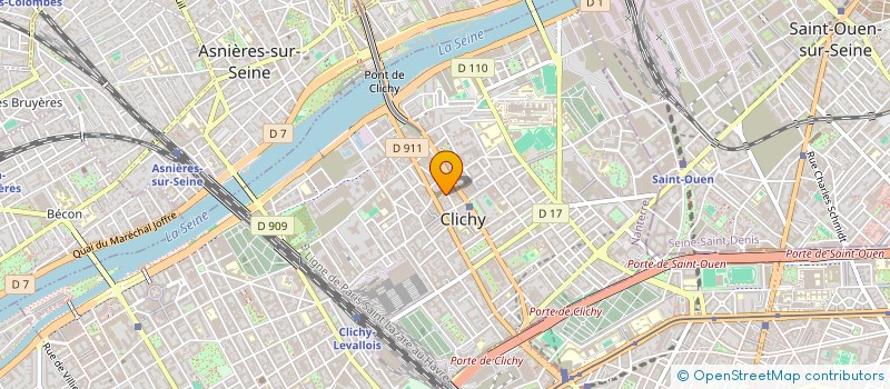 localisation de l'entreprise MADAME FANNY MARCHAND à CLICHY