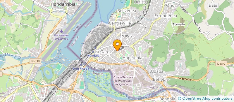 localisation de l'entreprise MADAME FANNY MARCHI  HENDAYE