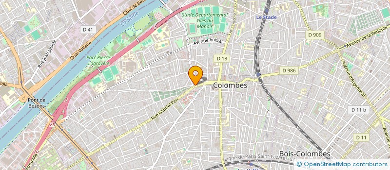 localisation de l'entreprise MADAME FANNY MAREC à COLOMBES