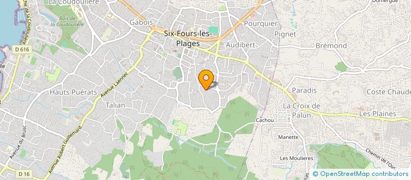 localisation de l'entreprise MADAME FANNY MARGIER à SIX-FOURS-LES-PLAGES