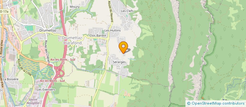 localisation de l'entreprise MADAME FANNY MARIE DENOMME  DRUMETTAZ-CLARAFOND