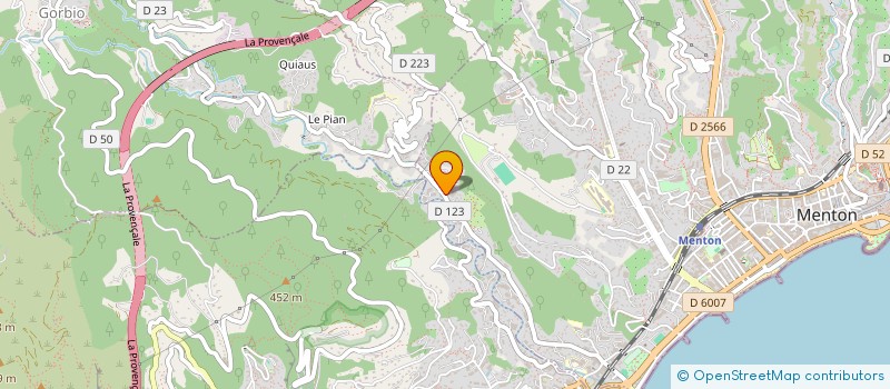 localisation de l'entreprise MADAME FANNY MARLIERE  MENTON