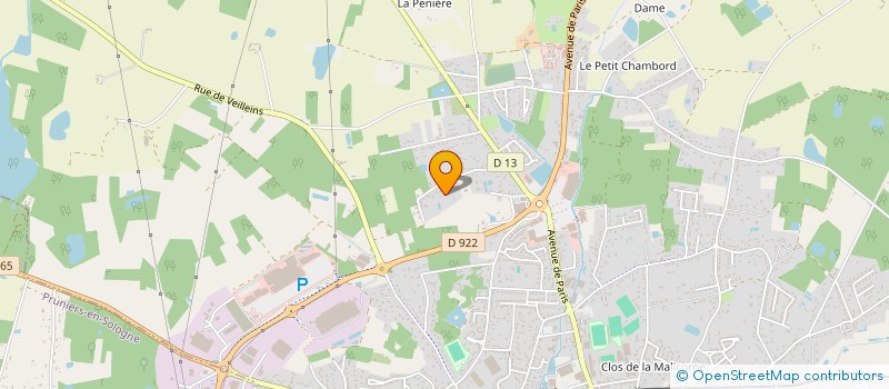 localisation de l'entreprise MADAME FANNY MARTINELLI  ROMORANTIN-LANTHENAY