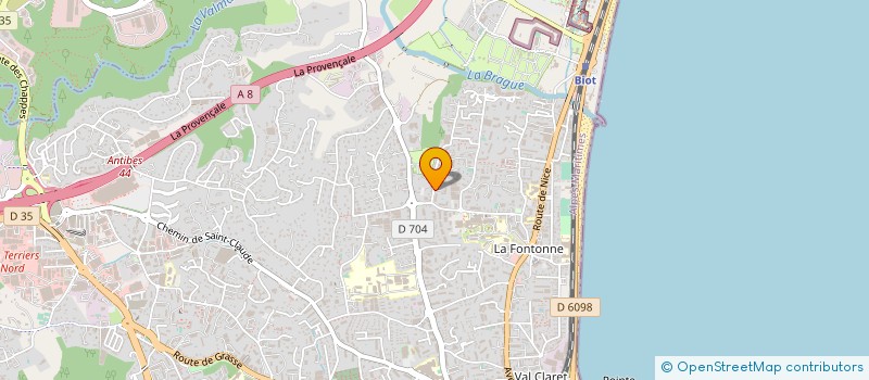 localisation de l'entreprise MADAME FANNY MARTINI à ANTIBES
