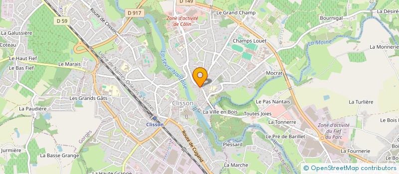 localisation de l'entreprise MADAME FANNY MASSEBIAU  CLISSON