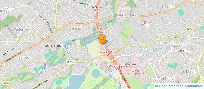 localisation de l'entreprise MADAME FANNY MATOURNAUD à TOURNEFEUILLE