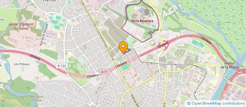 localisation de l'entreprise MADAME FANNY MAUGIN à ANGERS