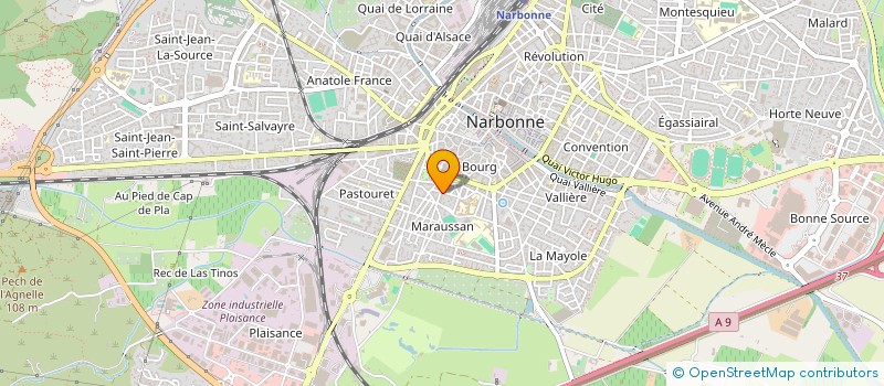 localisation de l'entreprise MADAME FANNY MAUREL à NARBONNE