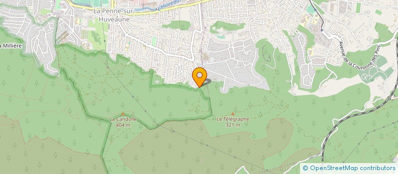 localisation de l'entreprise MADAME FANNY MAUTREF  LA PENNE-SUR-HUVEAUNE