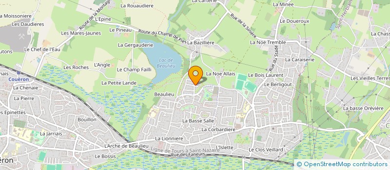 localisation de l'entreprise MADAME FANNY MENARD à COUERON