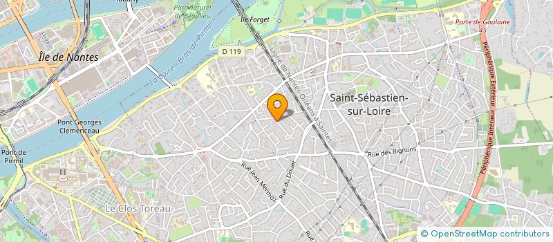 localisation de l'entreprise MADAME FANNY MERCIER  SAINT-SEBASTIEN-SUR-LOIRE