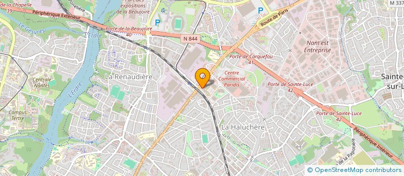 localisation de l'entreprise MADAME FANNY MERLET  NANTES