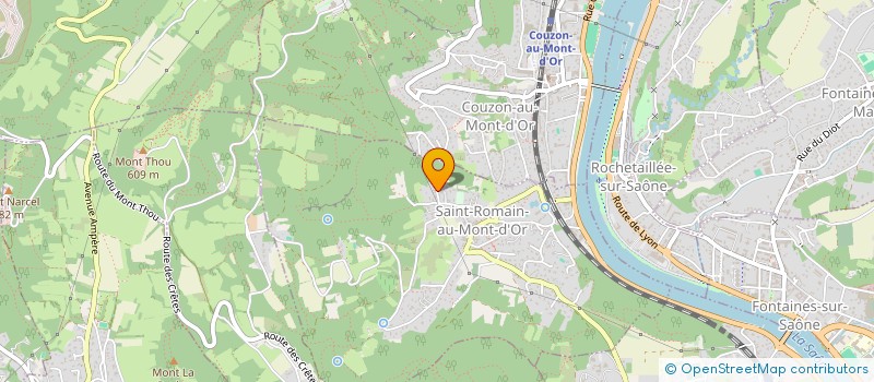 localisation de l'entreprise MADAME FANNY MERLIN  SAINT-ROMAIN-AU-MONT-D'OR