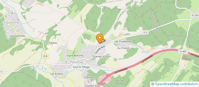 localisation de l'entreprise MADAME FANNY MEUNIER  PELOUSEY