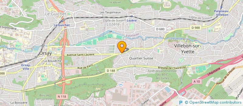 localisation de l'entreprise MADAME FANNY MICHAUD  VILLEBON-SUR-YVETTE