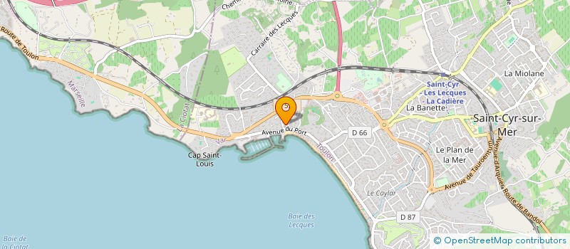 localisation de l'entreprise MADAME FANNY MOLLET à SAINT-CYR-SUR-MER