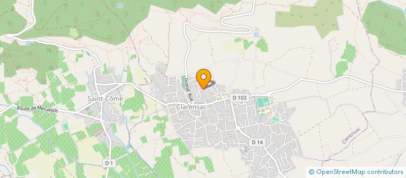 localisation de l'entreprise MADAME FANNY MONTES  CLARENSAC