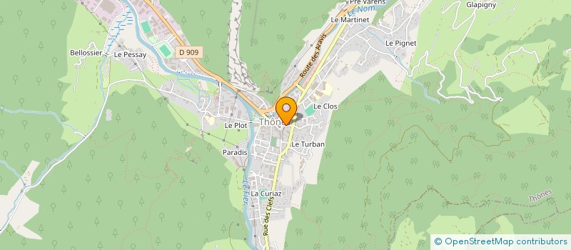 localisation de l'entreprise MADAME FANNY MOREL  THONES