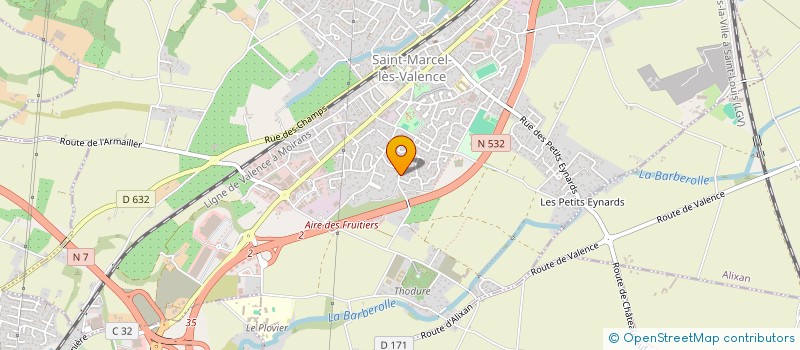 localisation de l'entreprise MADAME FANNY MORFIN  SAINT-MARCEL-LES-VALENCE