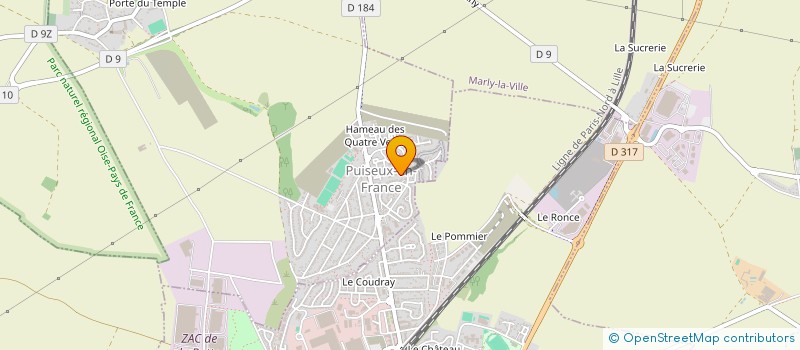 localisation de l'entreprise MADAME FANNY MORITZ  PUISEUX-EN-FRANCE