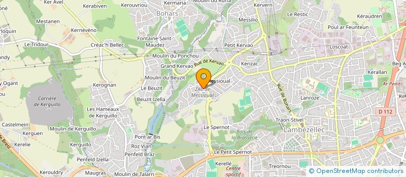 localisation de l'entreprise MADAME FANNY MORVAN à BREST