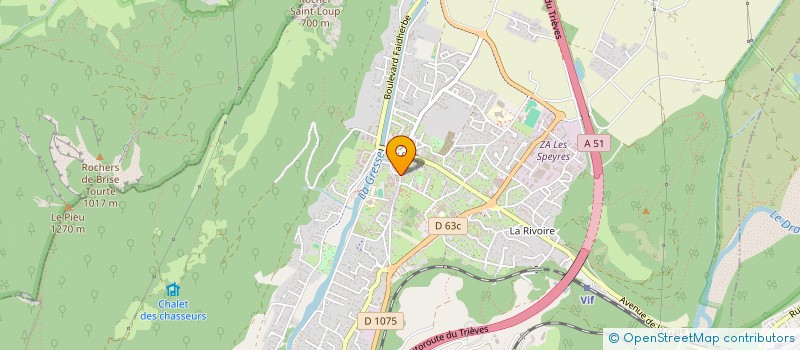 localisation de l'entreprise MADAME FANNY MOURGUET  VIF