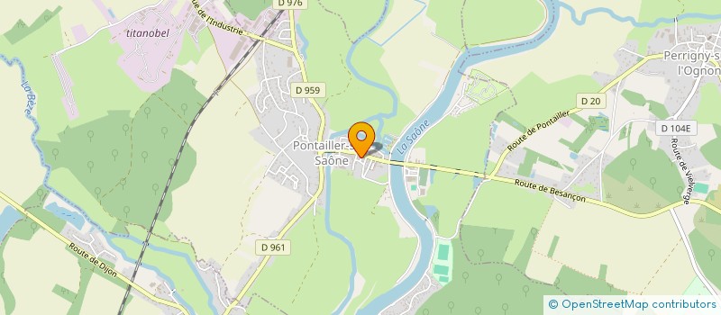 localisation de l'entreprise MADAME FANNY NOGUEIRA  PONTAILLER-SUR-SAONE