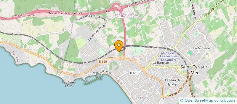 localisation de l'entreprise MADAME FANNY OLIVERO à SAINT-CYR-SUR-MER