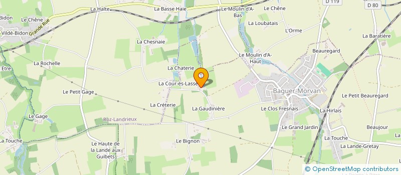 localisation de l'entreprise MADAME FANNY ONNEE à SAINT-BROLADRE