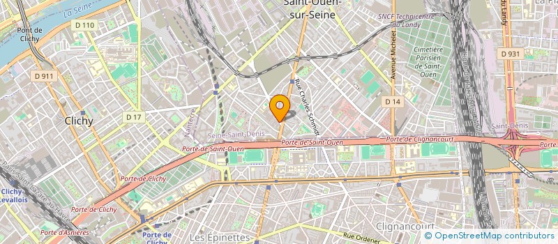 localisation de l'entreprise MADAME FANNY PAOLETTI à SAINT-OUEN-SUR-SEINE