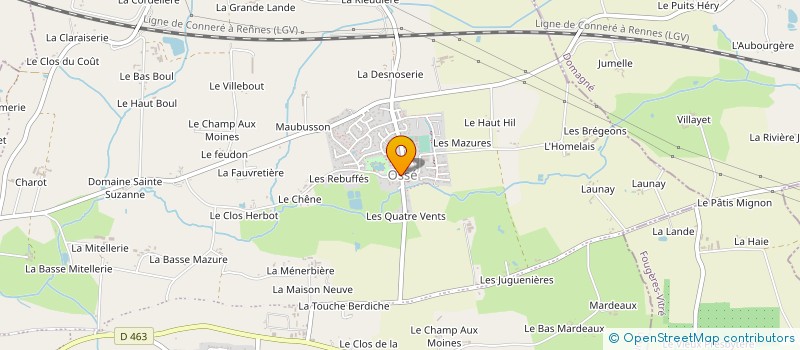 localisation de l'entreprise MADAME FANNY PASQUET  CHATEAUGIRON