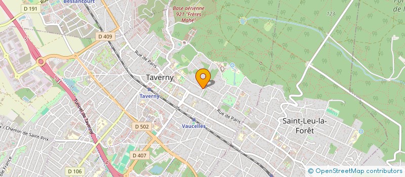 localisation de l'entreprise MADAME FANNY PAULE TAMET  TAVERNY