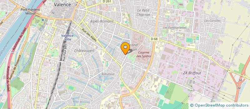 localisation de l'entreprise MADAME FANNY PAYEN  VALENCE