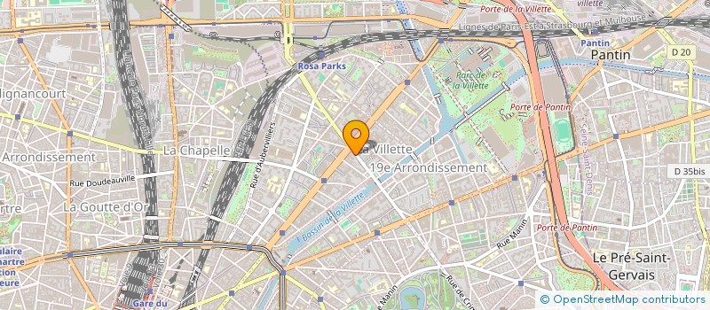 localisation de l'entreprise MADAME FANNY PAYET  PARIS