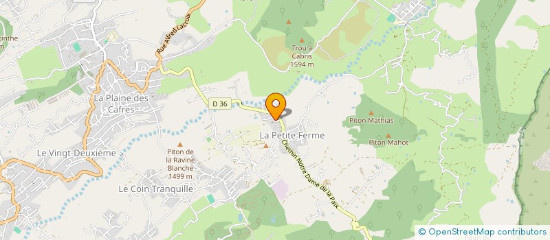 localisation de l'entreprise MADAME FANNY PAYET  LE TAMPON