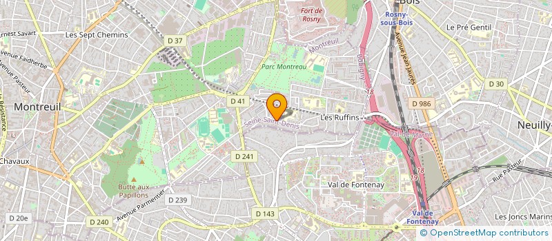 localisation de l'entreprise MADAME FANNY PEIGNE à MONTREUIL