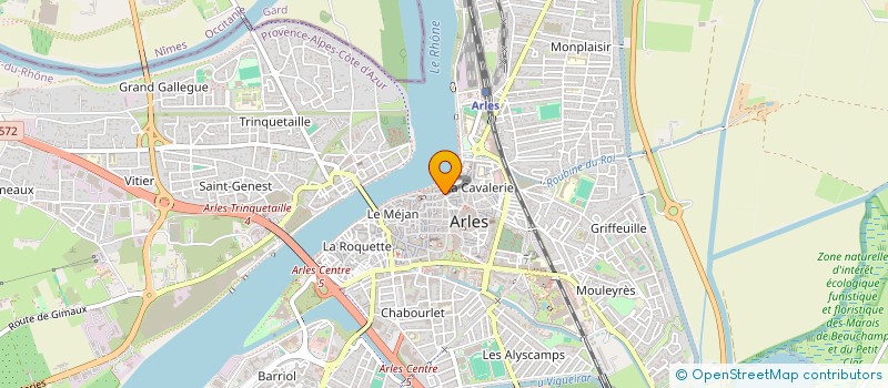 localisation de l'entreprise MADAME FANNY PELLEGRIN  ARLES