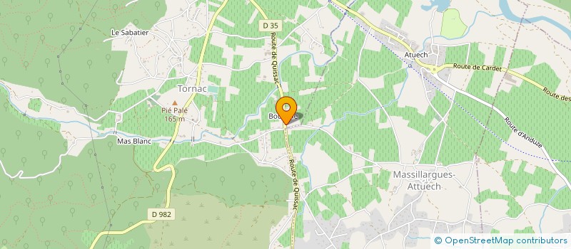 localisation de l'entreprise MADAME FANNY PELLETIER  TORNAC