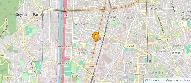 localisation de l'entreprise MADAME FANNY PEQUENO CARO  GRENOBLE