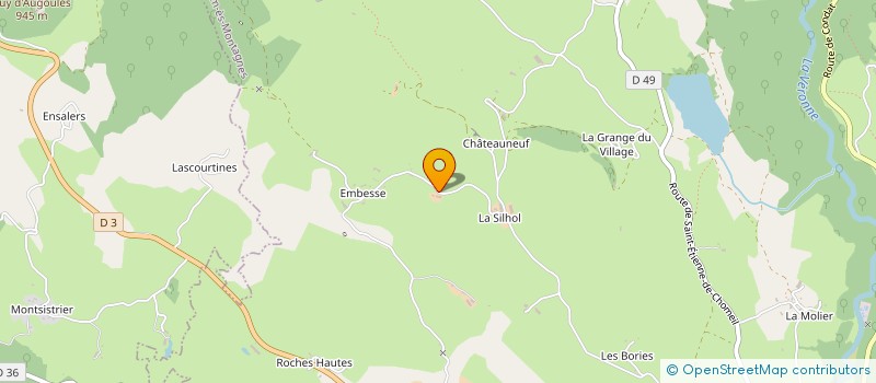 localisation de l'entreprise MADAME FANNY PERCONTE DUPLAIN à RIOM-ES-MONTAGNES