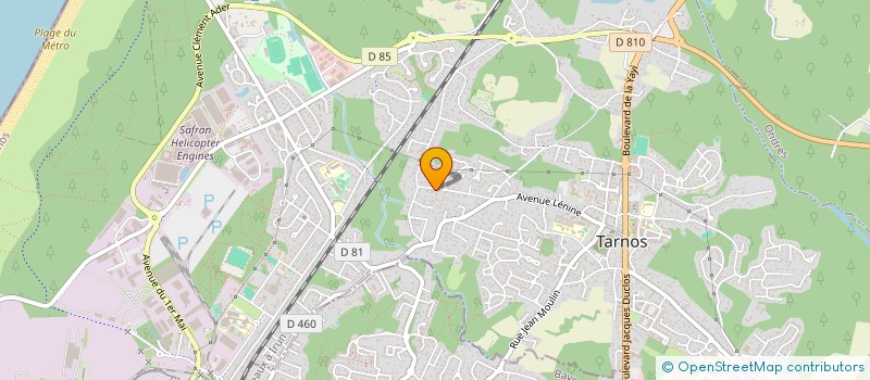 localisation de l'entreprise MADAME FANNY PEREZ  TARNOS