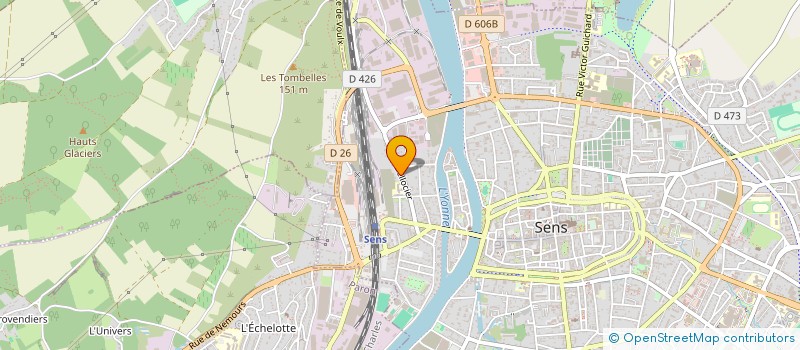localisation de l'entreprise MADAME FANNY PEROT  SENS