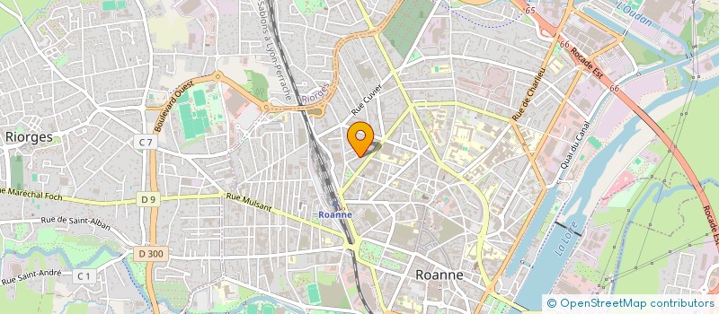 localisation de l'entreprise MADAME FANNY PEROT  ROANNE