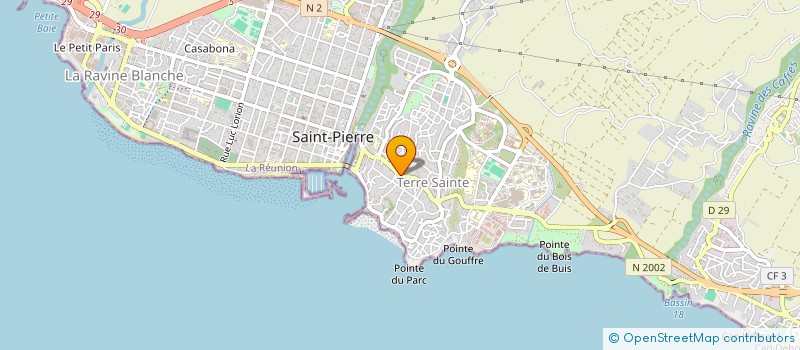 localisation de l'entreprise MADAME FANNY PERREAUD à SAINT-PIERRE