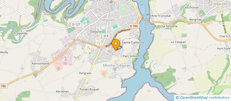 localisation de l'entreprise MADAME FANNY PESSEL  TREGUIER